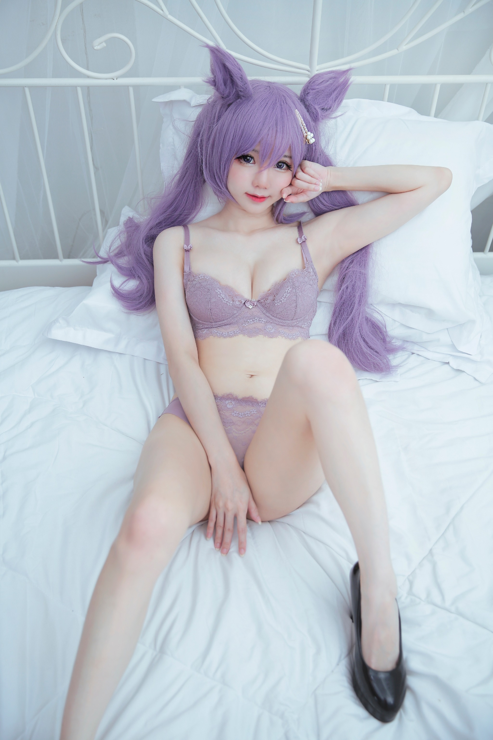 图片[1]-Sally Dorasnow – NO.021 Keqing Lingerie [46P]-XikXak